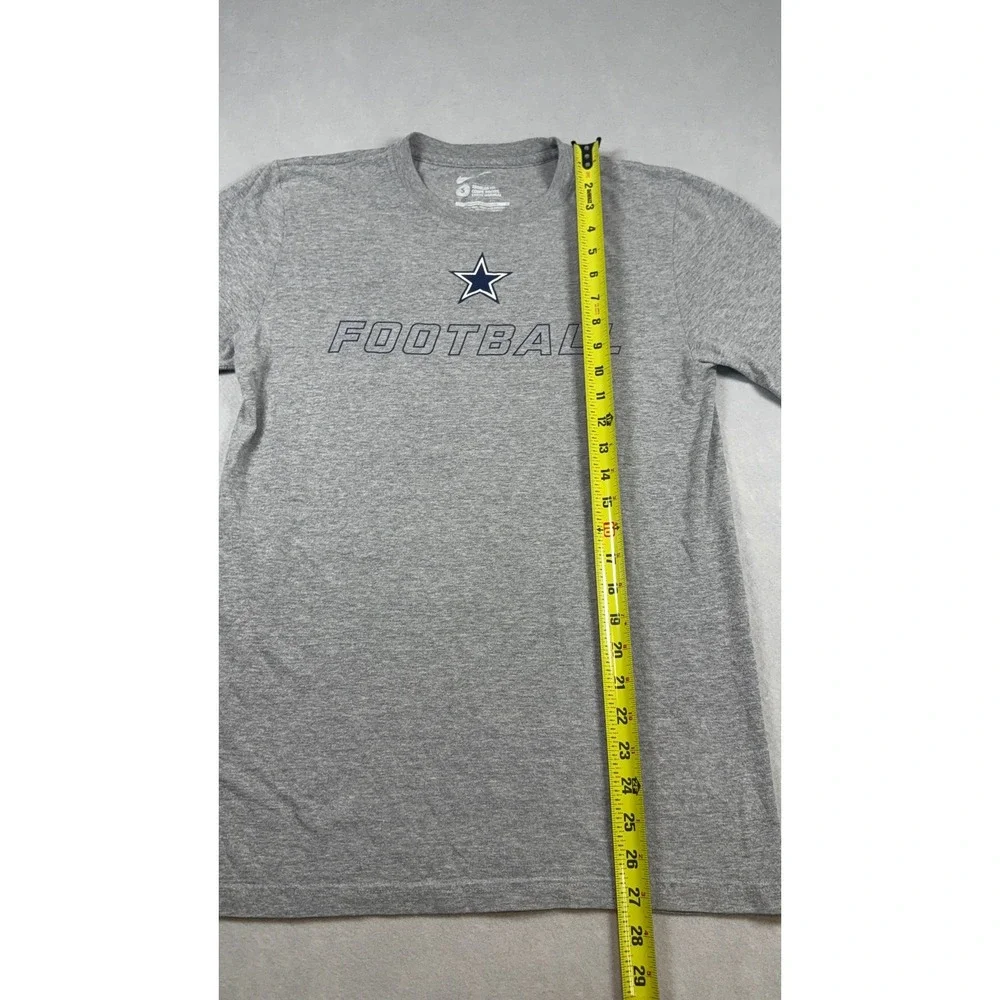 Nike Dallas Cowboys Football T-Shirt Mens Small Gray Heather NFL Graphic Tee